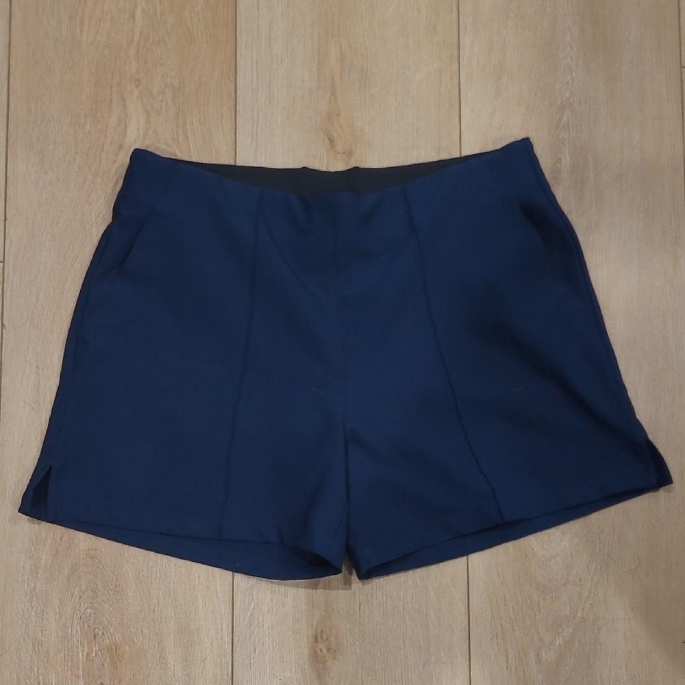 Blue Adidas Pintuck Golf Short